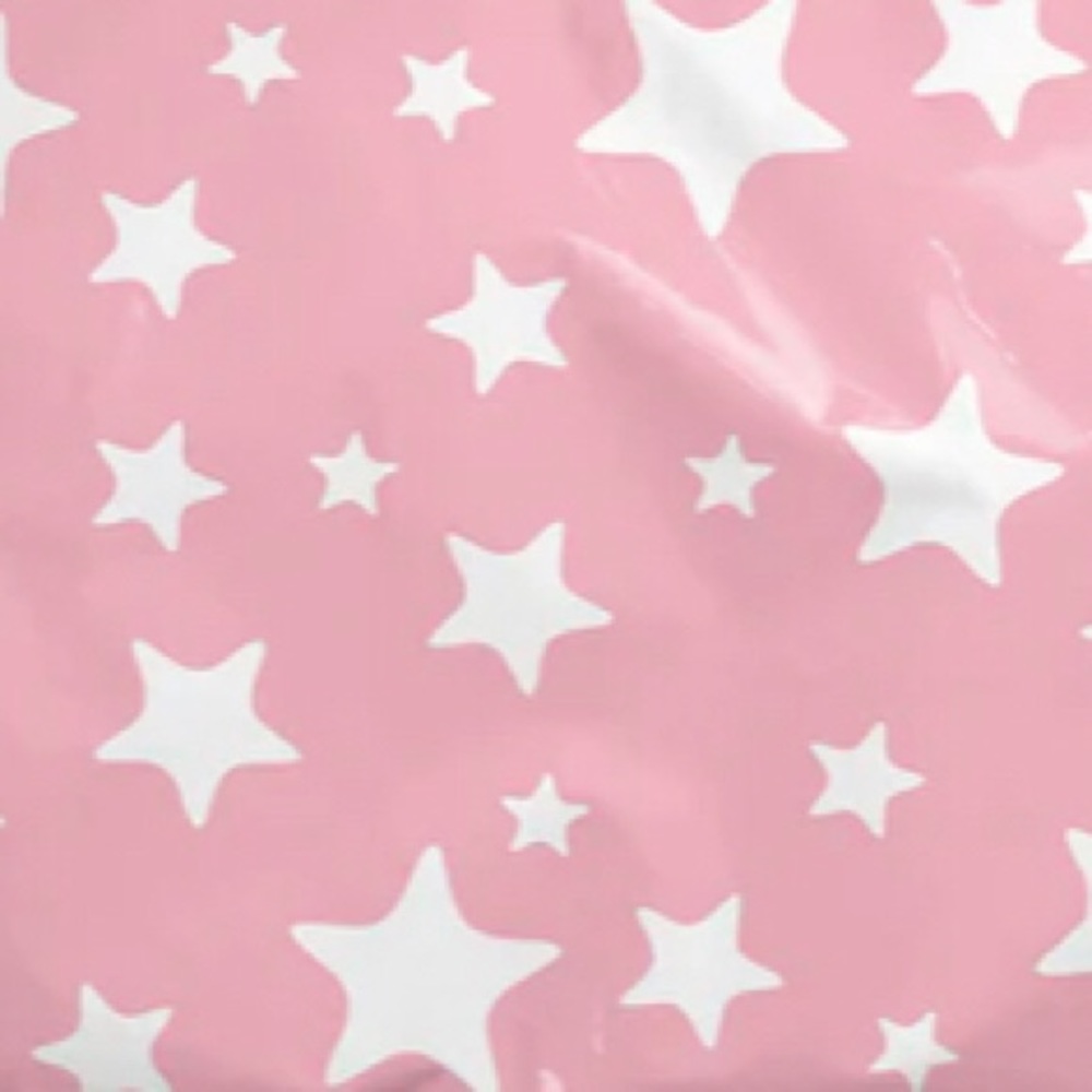 20 pink white star poly mailers size 10x13 - Picture 2 of 2